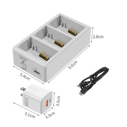 YX 3-Way Battery Charger For DJI Mini 4 Pro/Mini 3/Mini 3 Pro Charging Hub 35W EU Plug - Other by YX | Online Shopping UK | buy2fix