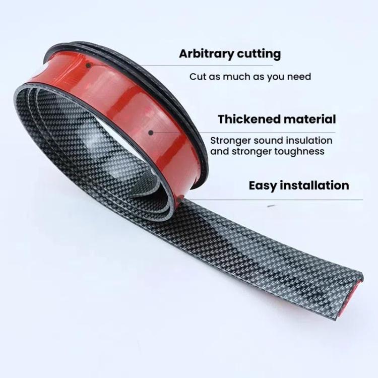 3.5cm Wide Self-Adhesive Car Wheel Arch Trim Protective Strip Anti-Scratch Guard for Vehicle Door Edge Length 1.5m Black - Decorative Strip by buy2fix | Online Shopping UK | buy2fix