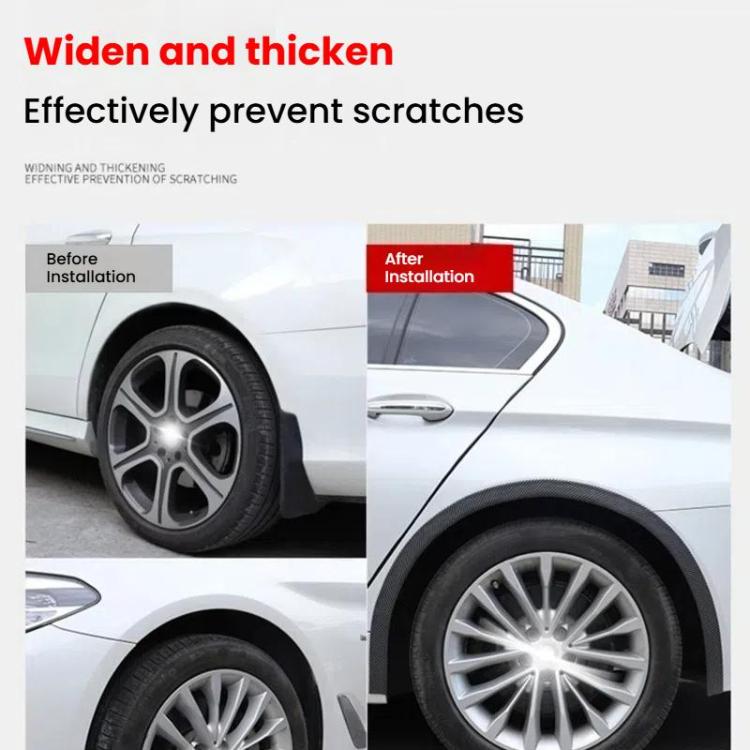 3.5cm Wide Self-Adhesive Car Wheel Arch Trim Protective Strip Anti-Scratch Guard for Vehicle Door Edge Length 1.5m Black - Decorative Strip by buy2fix | Online Shopping UK | buy2fix