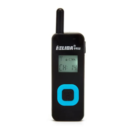 HELIDA T-M1 Mini Portable Rechargeable Two-Way Radio 22 Channels Compact Walkie Talkie US Plug Black