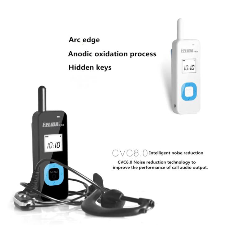 HELIDA T-M1 Mini Portable Rechargeable Two-Way Radio 22 Channels Compact Walkie Talkie US Plug Black - Handheld Walkie Talkie by HELIDA | Online Shopping UK | buy2fix
