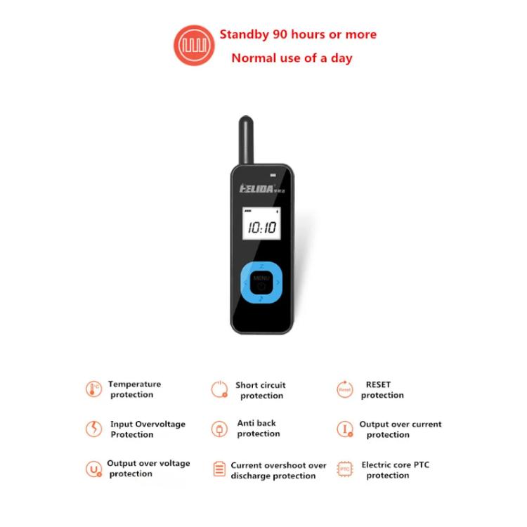 HELIDA T-M1 Mini Portable Rechargeable Two-Way Radio 22 Channels Compact Walkie Talkie US Plug White - Handheld Walkie Talkie by HELIDA | Online Shopping UK | buy2fix