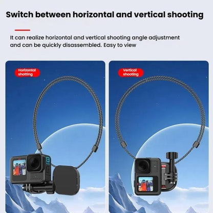 HEPAIL AC76 Action Camera Mobile Phone Magnetic Neck Strap Mount - Holder by HEPAIL | Online Shopping UK | buy2fix