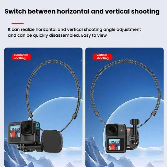 HEPAIL AC76 Action Camera Mobile Phone Magnetic Neck Strap Mount - Holder by HEPAIL | Online Shopping UK | buy2fix