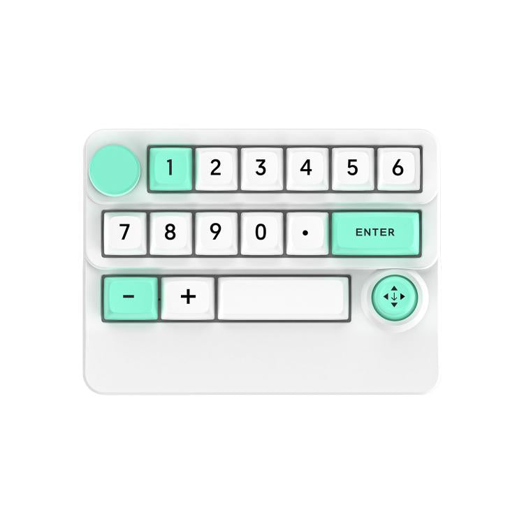 15-Key Wireless Tri-Mode Mechanical Gaming Keyboard Hot-Swappable, RGB Backlit, Macro Programmable(White) - Mini Keyboard by MKESPN | Online Shopping UK | buy2fix