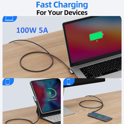 5m Type-C VR Streaming Connection Cable 10GB High-Speed Transmission Elbow Smart Device Cable, For Meta Quest 2 / 3 / PICO 4 / Apple Vision Pro / PSVR 2 - VR Accessories by buy2fix | Online Shopping UK | buy2fix