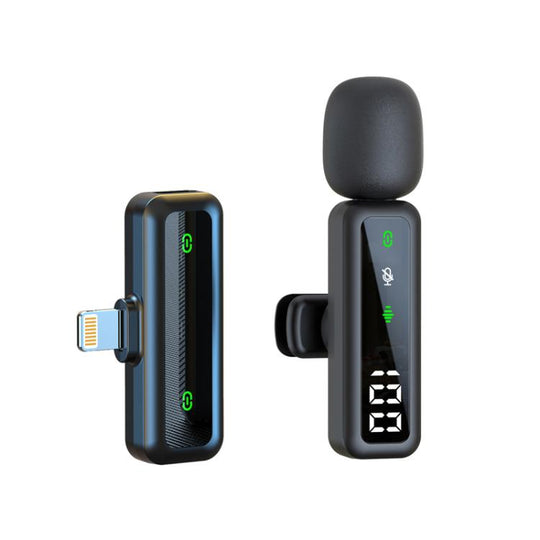 H67 8 Pin Single Mic Live Noise Reduction Video Shooting Mini Mobile Phone Microphone Digital Wireless Lapel Microphone