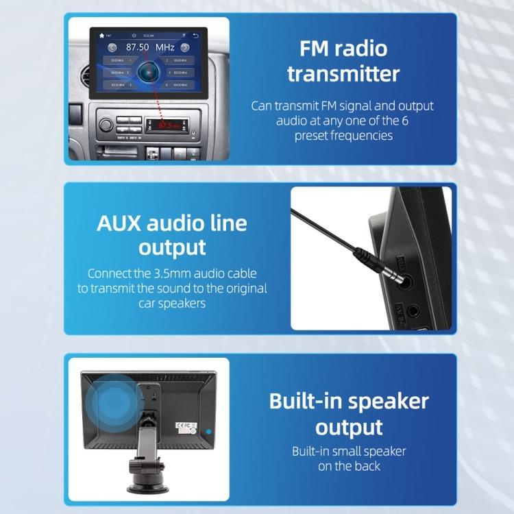 Car Universal Screen Stereo HD MP5 Player Reversing Monitor With Rear View Camera - Car MP3 & MP4 & MP5 by buy2fix | Online Shopping UK | buy2fix