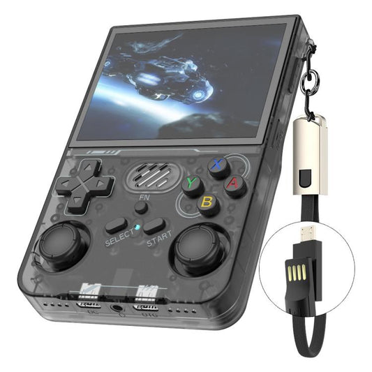 R36XX Dual-Band WiFi Handheld Game Console 3.5-Inch IPS HD Mipi Screen Open-Source Linux OS 64G(Transparent Black) - Pocket Console by buy2fix | Online Shopping UK | buy2fix