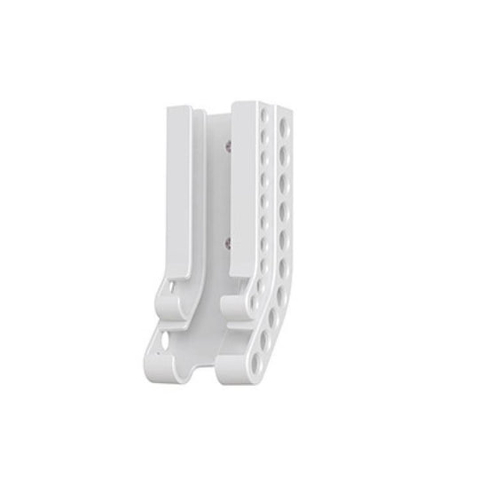 Wall-Mounted Battery Organizer Holds 10 AA & 10 AAA Batteries Space-Saving Battery Storage Rack(White)