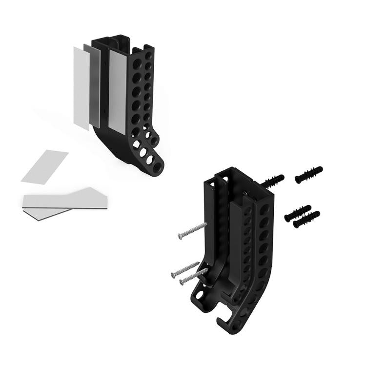Wall-Mounted Battery Organizer Holds 10 AA & 10 AAA Batteries Space-Saving Battery Storage Rack(White) - Battery Storage Box by buy2fix | Online Shopping UK | buy2fix