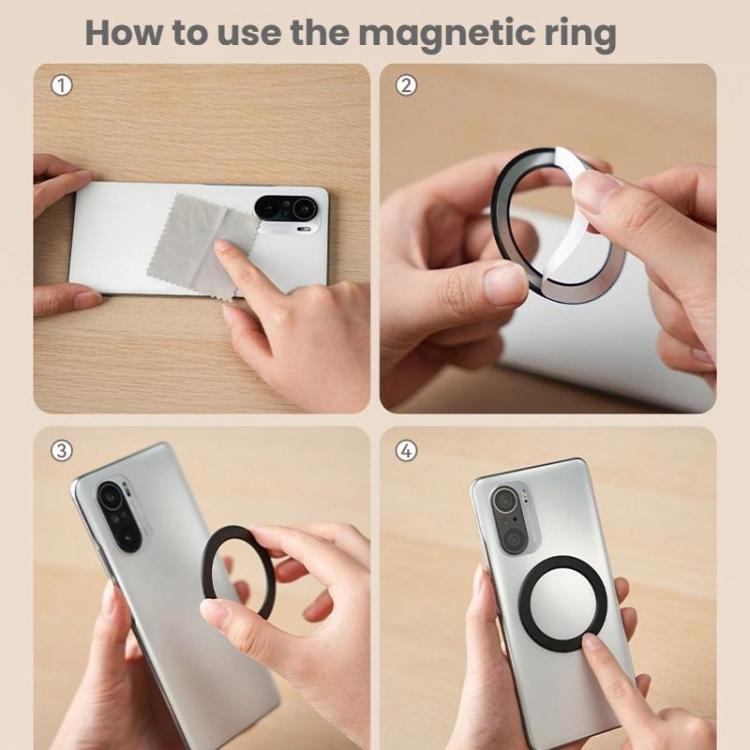 TELESIN P7-RB-02 Waterdrop-shaped Mobile Phone Photography Stand Magsafe Magnetic Selfie Stick - Desktop Holder by TELESIN | Online Shopping UK | buy2fix