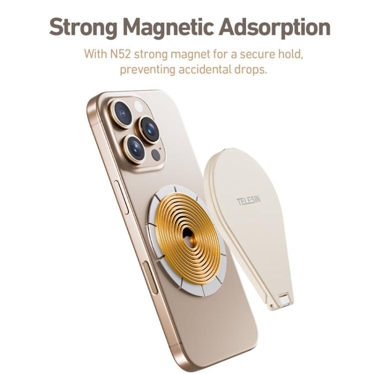 TELESIN P7-RB-02 Waterdrop-shaped Mobile Phone Photography Stand Magsafe Magnetic Selfie Stick - Desktop Holder by TELESIN | Online Shopping UK | buy2fix