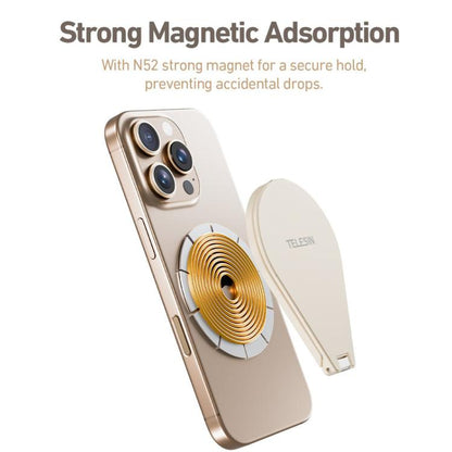TELESIN P7-RB-02 Waterdrop-shaped Mobile Phone Photography Stand Magsafe Magnetic Selfie Stick - Desktop Holder by TELESIN | Online Shopping UK | buy2fix