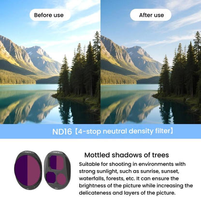 For DJI Mavic 4 Pro RCSTQ Lens Filter, Style: ND8/PL+ND16/PL+ND32/PL - Lens Filter by RCSTQ | Online Shopping UK | buy2fix