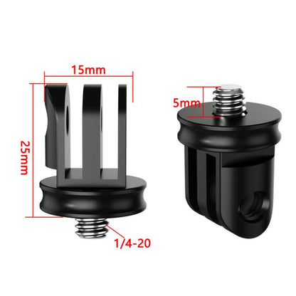 TFSM063-B Three-Slot Adapter Camera Cage 360-Degree Rotating Connector Tripod 1/4 Inch Adapter -  by buy2fix | Online Shopping UK | buy2fix