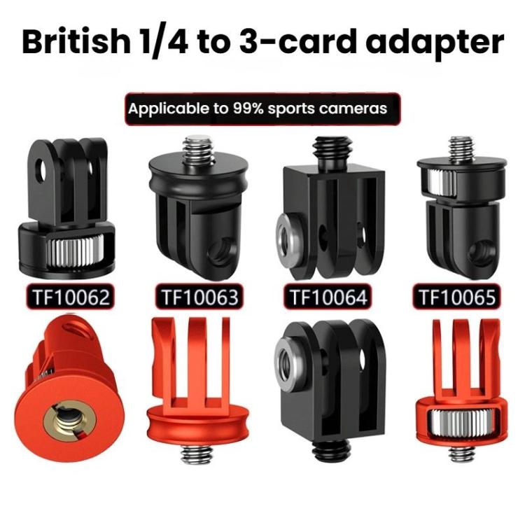 TFSM064 Three-Slot Adapter Camera Cage 360-Degree Rotating Connector Tripod 1/4 Inch Adapter -  by buy2fix | Online Shopping UK | buy2fix
