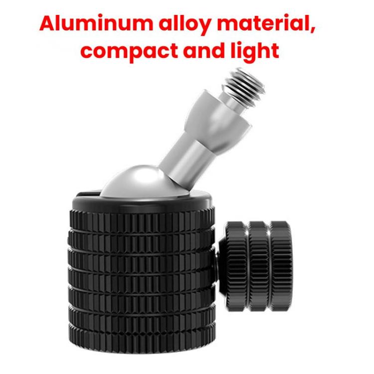 Q4-B M5 Female To 1/4 Male Universal Mini Ball Head Adapter Mount Aluminium Alloy Mobile Phone Camera Tripod Accessories - Tripod Heads by buy2fix | Online Shopping UK | buy2fix