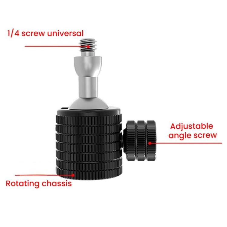 Q4 M5 Female To 1/4 Male Universal Mini Ball Head Adapter Mount Aluminium Alloy Mobile Phone Camera Tripod Accessories - Tripod Heads by buy2fix | Online Shopping UK | buy2fix