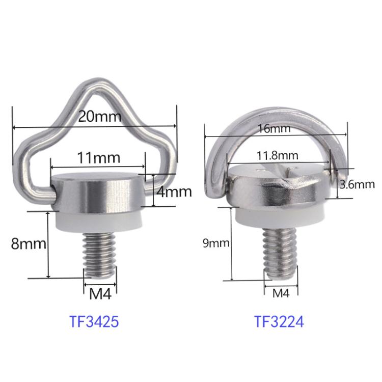 TF3224 2pcs M4 Quick Release Screw Camera Drone Shoulder Strap Lanyard Screw -  by buy2fix | Online Shopping UK | buy2fix