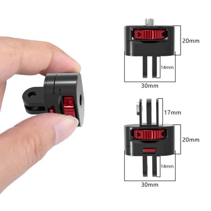 TFSM151 2 Pages 2 In 1 Action Camera 1/4 Metal Adapter Quick Release Mount -  by buy2fix | Online Shopping UK | buy2fix