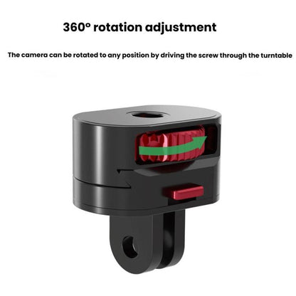 TFSM154 3 Pages 3 In 1 Action Camera 1/4 Metal Adapter Quick Release Mount -  by buy2fix | Online Shopping UK | buy2fix