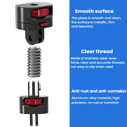 TFSM152 2 Pages 3 In 1 Action Camera 1/4 Metal Adapter Quick Release Mount -  by buy2fix | Online Shopping UK | buy2fix