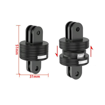 TFSM106  2-page To 3-page Card Slot Action Camera Quick Release Adapter Tripod Accessories -  by buy2fix | Online Shopping UK | buy2fix