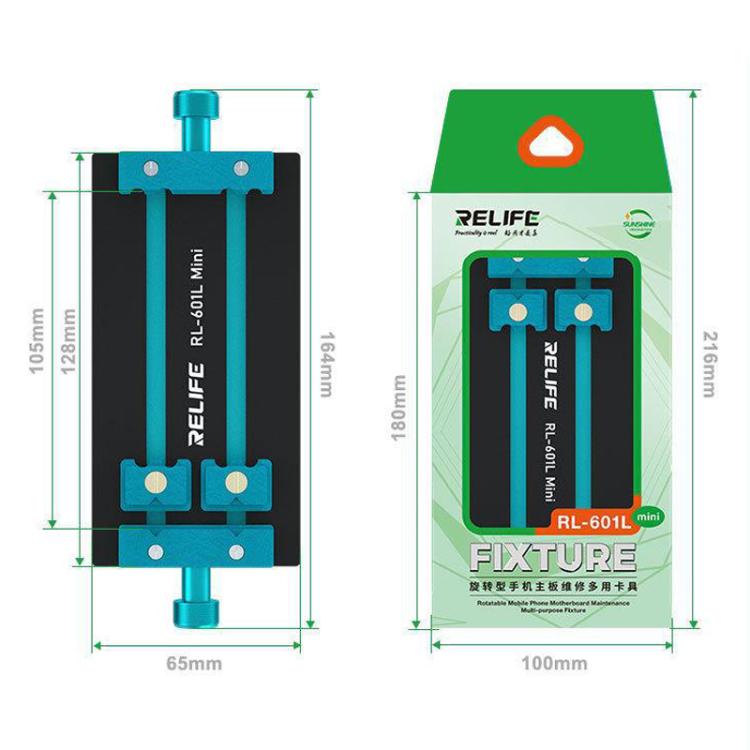 RELIFE RL-601L Mini Rotary Mobile Phone Motherboard Repair Multi-Use Card Holder High Temperature Resistant Fixed Card Slot - Repair Fixture by RELIFE | Online Shopping UK | buy2fix