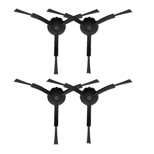 For Xiaomi Roborock S50/T4/T6/T7 Vacuum Robot Replacement Parts 2pairs Side Brush Black - For Xiaomi Accessories by buy2fix | Online Shopping UK | buy2fix