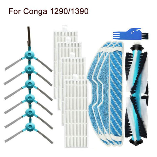 2pairs Side Brush For Conga 1290/1390 Robot Vacuum Replacement Parts - For Vorwerk Accessories by buy2fix | Online Shopping UK | buy2fix