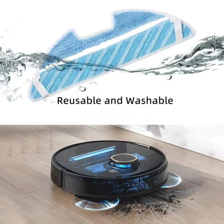 2pcs Mop Pad For Conga 1290/1390 Robot Vacuum Replacement Parts - For Vorwerk Accessories by buy2fix | Online Shopping UK | buy2fix