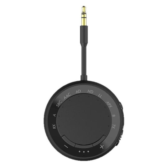 2-in-1 Bluetooth 5.4 Audio Adapter with Qualcomm Chip Low Latency Wireless Transmitter/Receiver for Car/Home(Black) - Audio Receiver Transmitter by buy2fix | Online Shopping UK | buy2fix