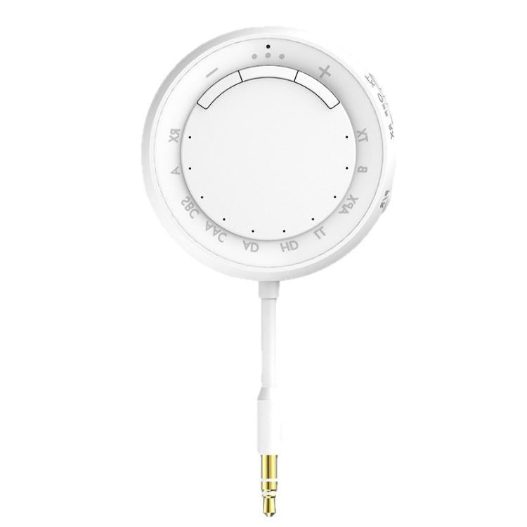 2-in-1 Bluetooth 5.4 Audio Adapter with Qualcomm Chip Low Latency Wireless Transmitter/Receiver for Car/Home(White) - Audio Receiver Transmitter by buy2fix | Online Shopping UK | buy2fix