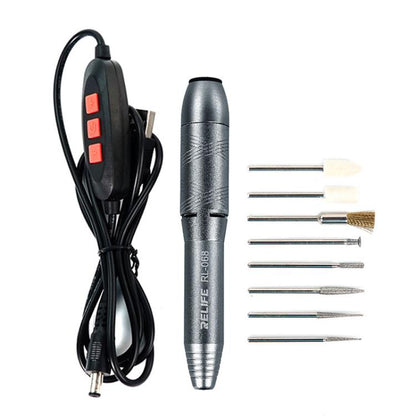 RELIFE RL-068 Speed-adjustable Handheld Grinding Pen Rust Removal Polishing Motherboard Repair Electric Grinder - Polishing Repair by RELIFE | Online Shopping UK | buy2fix