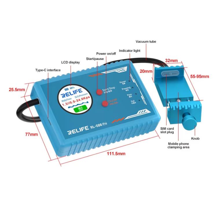 RELIFE RL-086 Pro Mobile Smart Airtightness Tester Portable Sealing Leak Detector - Test Tools by RELIFE | Online Shopping UK | buy2fix