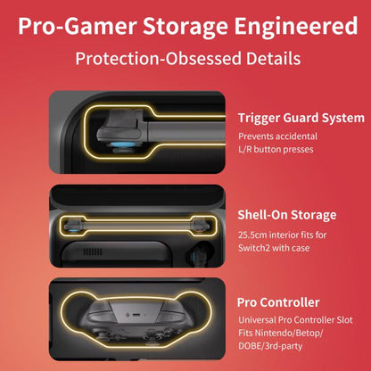 For Nintendo Switch 2 STARTRC GAMES Multifunctional Storage Bag Handbag Portable Crossbody Bag(Gray) - Bags by STARTRC GAMES | Online Shopping UK | buy2fix