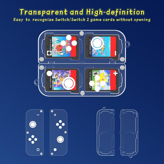 For Nintendo Switch / Switch 2 Game Card Storage Box Portable Transparent PC Card Box - Others by buy2fix | Online Shopping UK | buy2fix