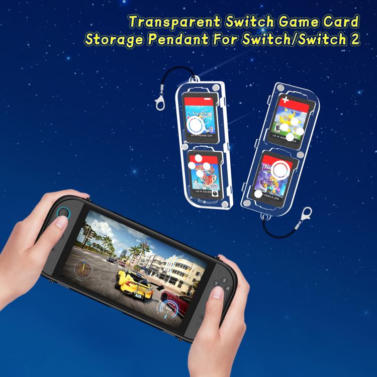 For Nintendo Switch / Switch 2 Game Card Storage Box Portable Transparent PC Card Box - Others by buy2fix | Online Shopping UK | buy2fix
