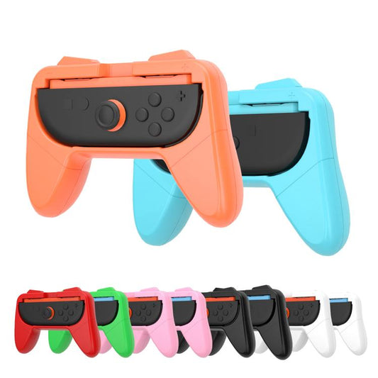 For Nintendo Switch 2 Left + Right Handle Brackets Simple Handle(Orange Blue) - Gamepads by buy2fix | Online Shopping UK | buy2fix