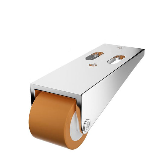 Side/Vertical Mount Pulley Wheels for Furniture Moving and Sliding Doors Anti-Sag Rollers Orange