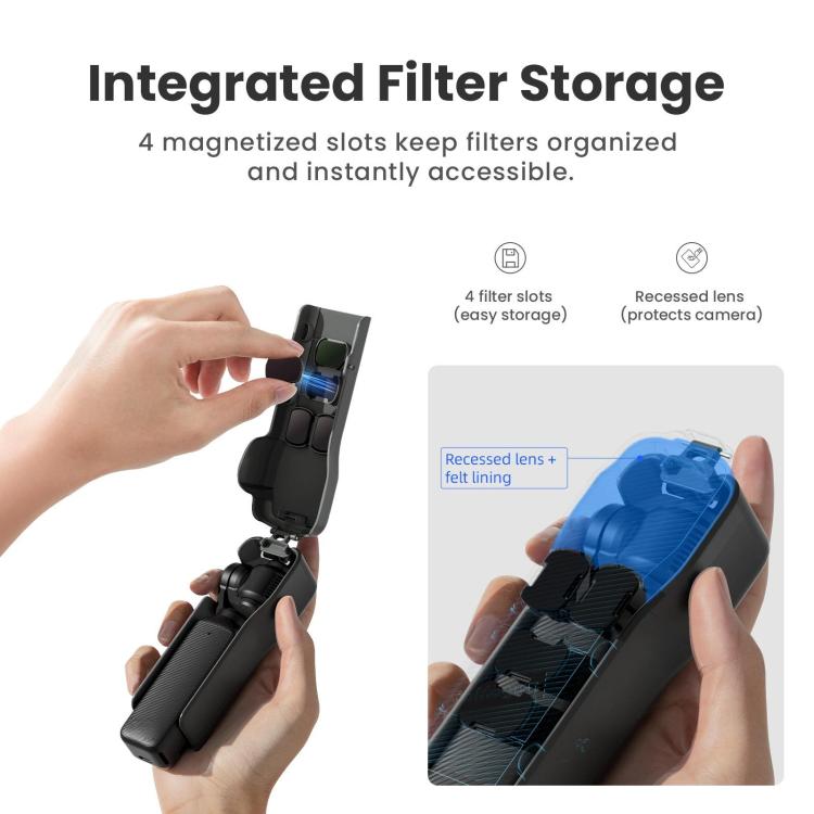 For DJI Osmo Pocket 3 Camera aMagisn Protective Cover Storage Case with 4 Magnetic Filter Slots(Pink) - Case & Bags by aMagisn | Online Shopping UK | buy2fix