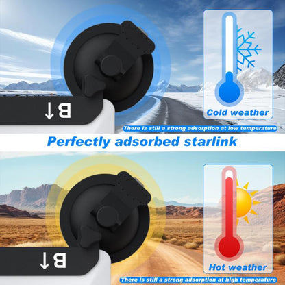 For Starlink Mini Car Metal Suction Cup Holder, Model: S2032B - Universal Car Holders by buy2fix | Online Shopping UK | buy2fix