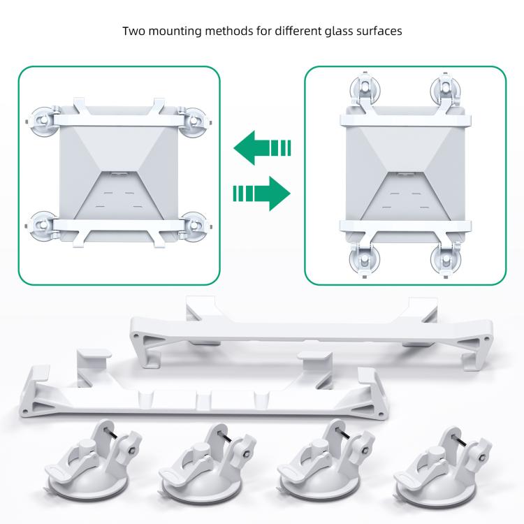 For Starlink Mini Car Sunroof Front Window Rear Window Glass Suction Cup Bracket(White) - Universal Car Holders by buy2fix | Online Shopping UK | buy2fix