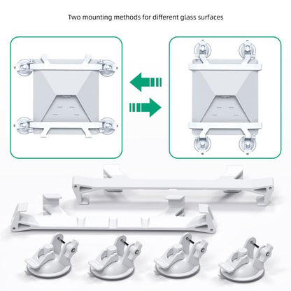 For Starlink Mini Car Sunroof Front Window Rear Window Glass Suction Cup Bracket(White) - Universal Car Holders by buy2fix | Online Shopping UK | buy2fix