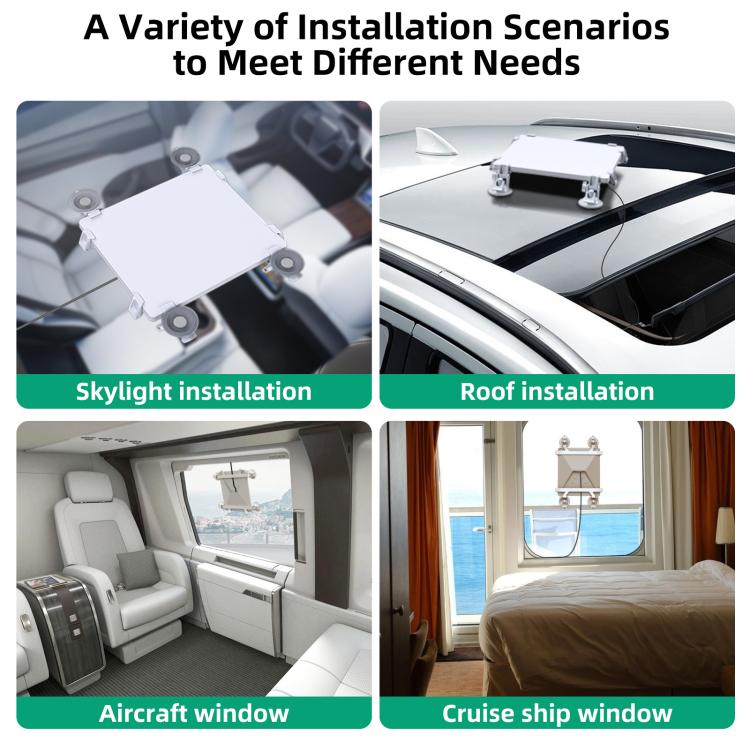 For Starlink Mini Car Sunroof Front Window Rear Window Glass Suction Cup Bracket(White) - Universal Car Holders by buy2fix | Online Shopping UK | buy2fix