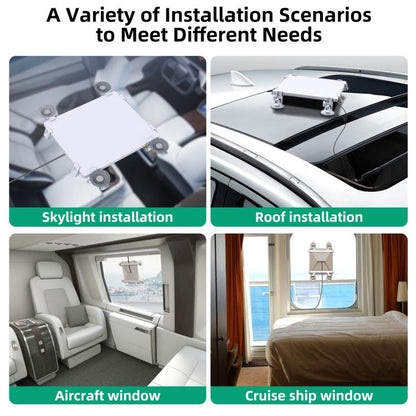 For Starlink Mini Car Sunroof Front Window Rear Window Glass Suction Cup Bracket(White) - Universal Car Holders by buy2fix | Online Shopping UK | buy2fix