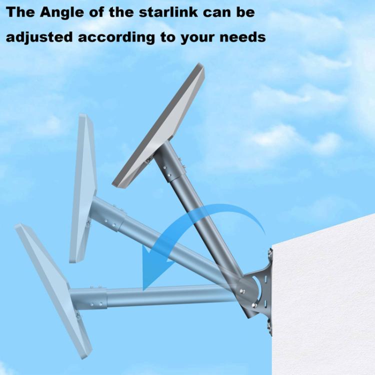 For Starlink Gen 3 / V4 Bracket Base Set, Style: Straight Pole - Antenna Base by buy2fix | Online Shopping UK | buy2fix