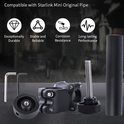 For Starlink Mini S2029 Aluminium Alloy Roof Rack Set - Roof Racks by buy2fix | Online Shopping UK | buy2fix