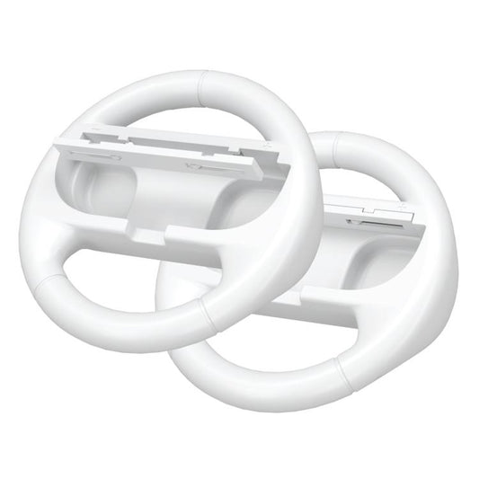 2pcs /Pack Steering Wheel Grip for Nintendo Switch 2/Switch Joy-Con Controllers(White) - Gamepads by buy2fix | Online Shopping UK | buy2fix